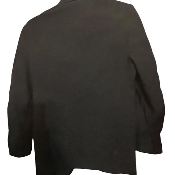 Oscar De Le Renta Men's Wool Blend Black Jacket - Picture 3 of 4